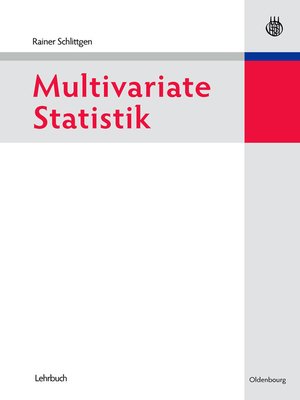 cover image of Multivariate Statistik